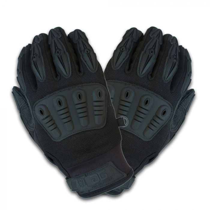 Gig Gear ONYX Gig Gloves, All Black, Touchscreen Work/Stage Gloves, LARGE