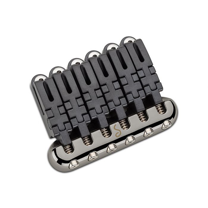 Schaller Germany Hannes 6-String Guitar Bridge - RUTHENIUM, 12010600