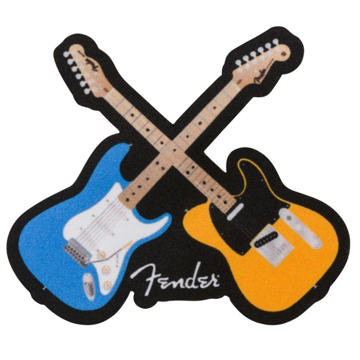 Genuine Fender Crossed Guitars Iron-On Patch, 912-2421-105