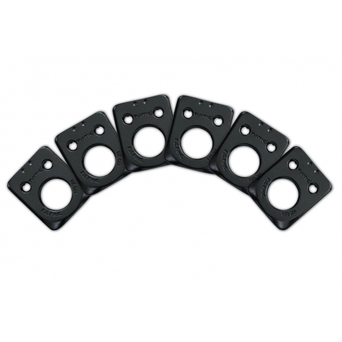 Graph Tech InvisoMatch Ratio Tuner Mounting Plates for Fender 2-Pin Hole - BLACK