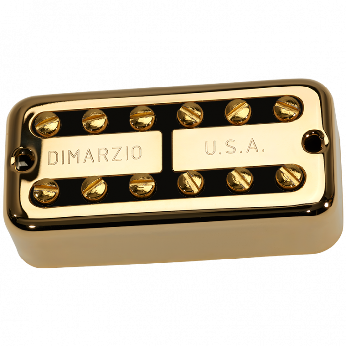 DiMarzio PAF'Tron Filter'Tron NECK Pickup - Gold Cover with Black Insert