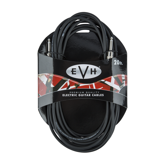 EVH Eddie Van Halen Series Premium Electric Guitar Cable, Straight Ends, 20' ft.