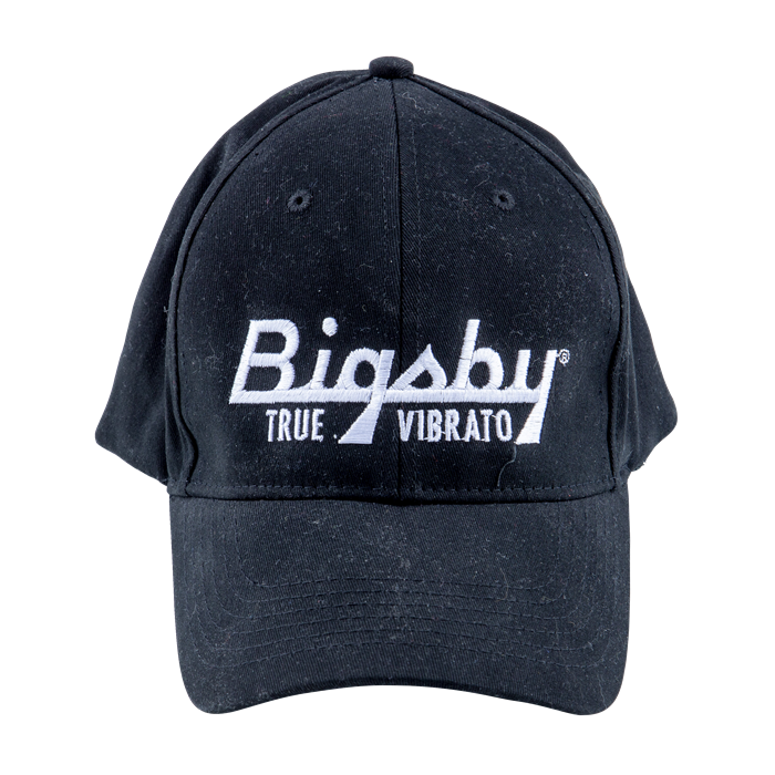 Bigsby True Vibrato Guitar Player Black Flexfit Hat with Logo, Size Large/XL