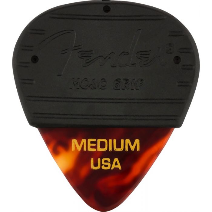 Fender MOJO GRIP Guitar Picks, Celluloid, MEDIUM, 3-Pack, Tortoise Shell