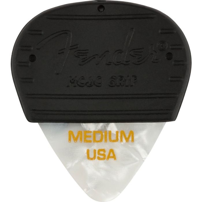 Fender MOJO GRIP Guitar Picks, Celluloid, MEDIUM, 3-Pack, WHITE MOTO