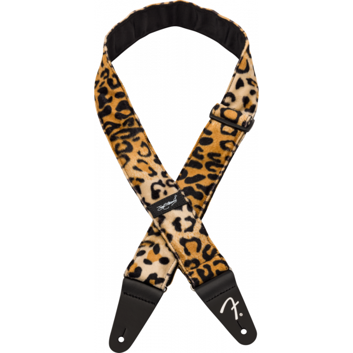 Fender Joe Strummer Signature Faux-Fur Leopard Print Guitar Strap