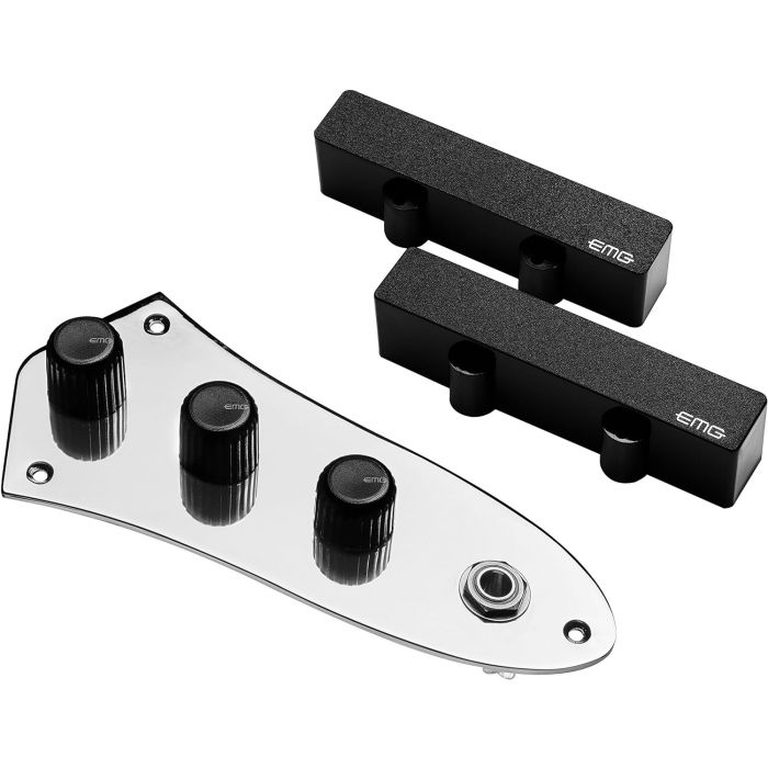 EMG J-SYSTEM Prewired Jazz Bass Control Plate and Pickup Set