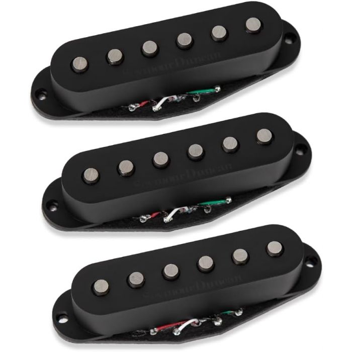 Seymour Duncan Hot Chicken Strat/Stratocaster Complete Pickup Set, BLACK