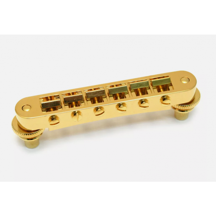 Schaller Germany GTM Tune-O-Matic Bridge with M5 Studs/Inserts, GOLD