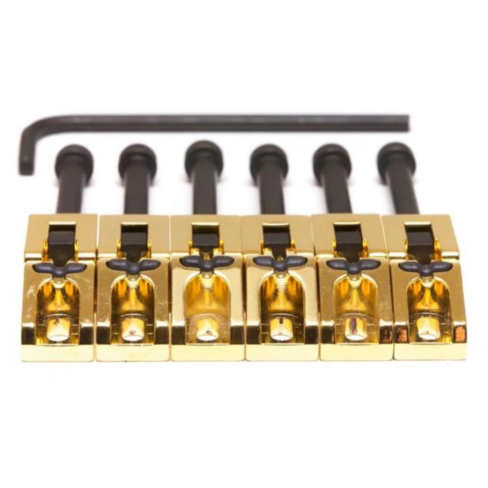 Graph Tech Floyd Rose Style String Saver Saddles, GOLD, Set of 6, PG-0080-G6