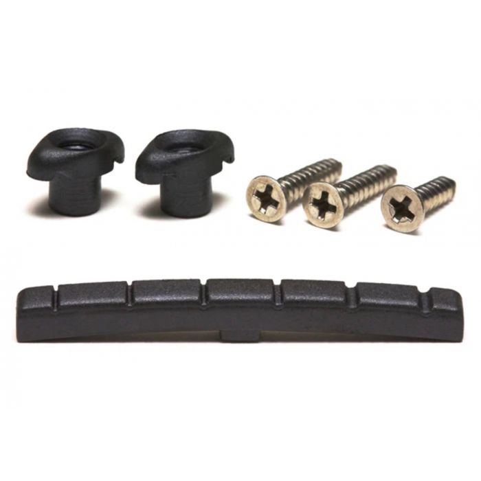 Graph Tech Black TUSQ XL Slotted Nut & String Retainer Pack/Set, PT-5001-00