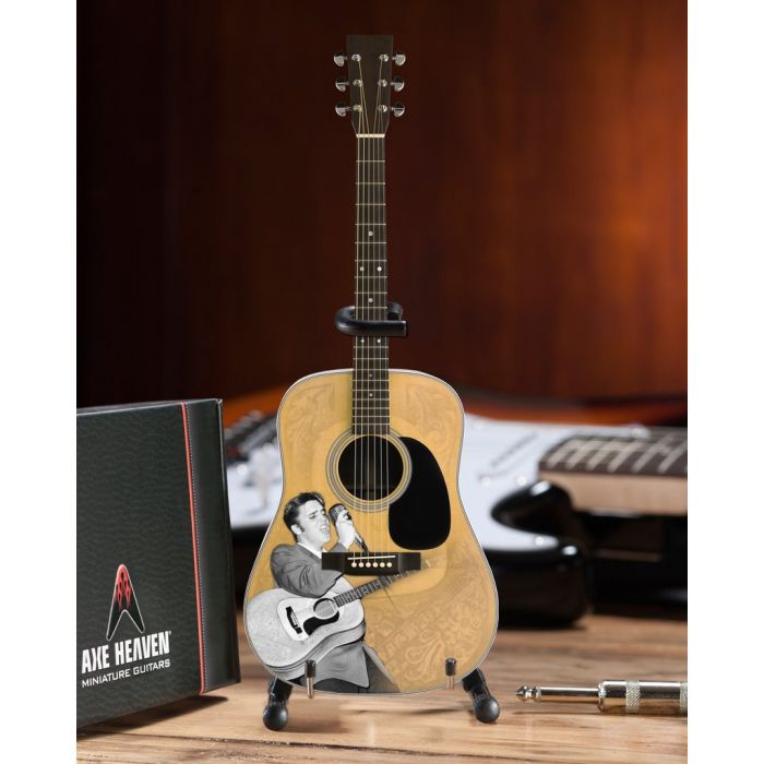 AXE HEAVEN Elvis Presley '55 Tribute Acoustic Guitar Miniature Display Gift