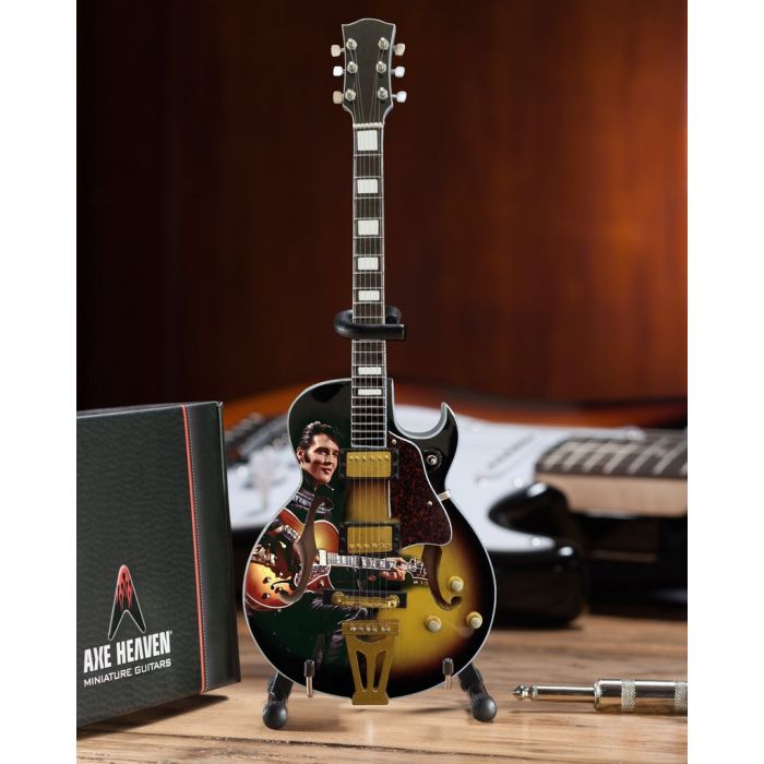 AXE HEAVEN Elvis Presley '68 Special Hollow Body Guitar Miniature Display Gift