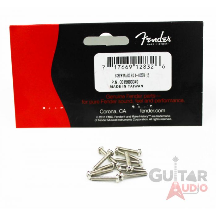 (12 Pack) Genuine Fender Vintage Stratocaster Intonation Screws - 001-5693-049