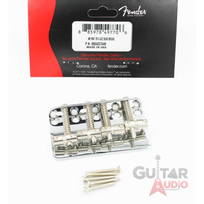 Genuine Fender '75 Vintage Reissue 70s Precision/P Jazz Bass Bridge with Screws