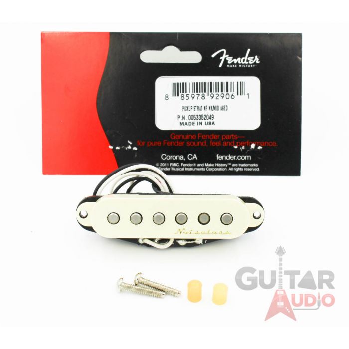 Genuine Fender Strat/Stratocaster Noiseless Neck/Middle Pickup - Aged White