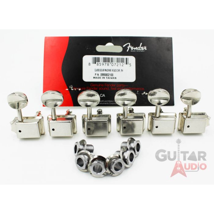 Genuine Fender Classic Gear 2-PIN MOUNT Strat/Tele Machine Head Tuning Keys