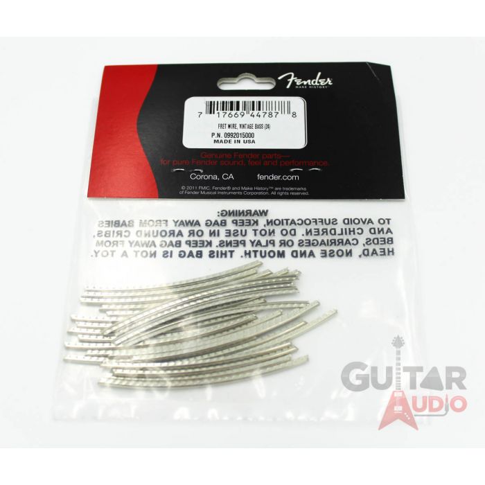 Genuine Fender Standard Vintage Style Bass Fret Wire, 24 pieces