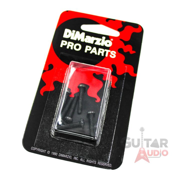 DiMarzio Black Pickup Height Adjustment Screws for Fender Strat/Tele, Set of 6