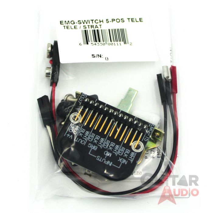 EMG 5-Position Solderless Pickup Switch for Tele/Strat  (6011.00)