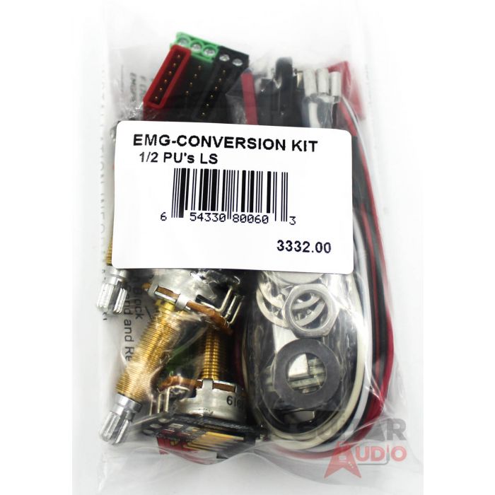 EMG 1 or 2 Pickups LONG SHAFT Conversion Wiring Kit, (3332.00)