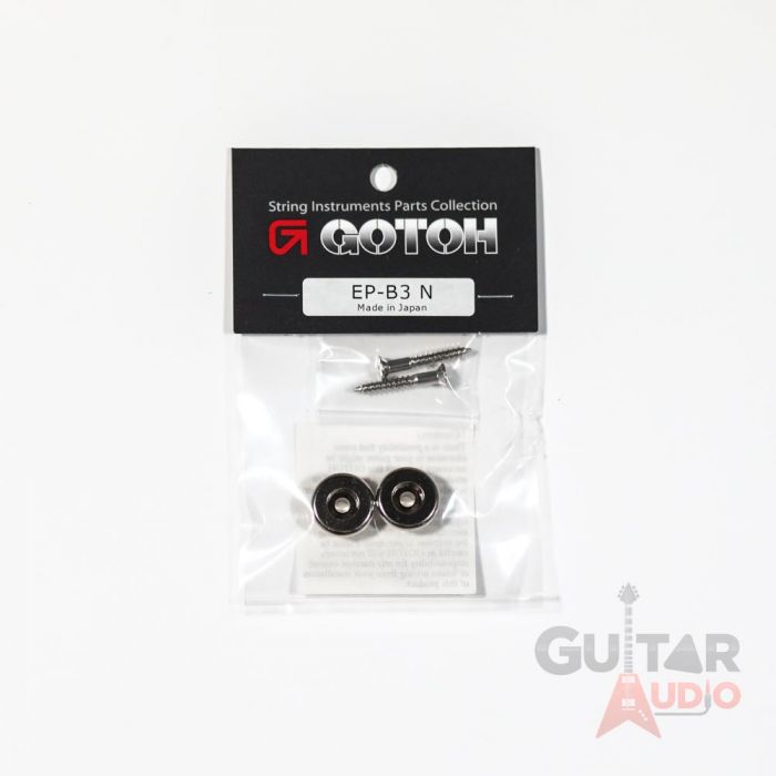 Gotoh EP-B3-N Guitar Strap Buttons Set w/ Screws, NICKEL