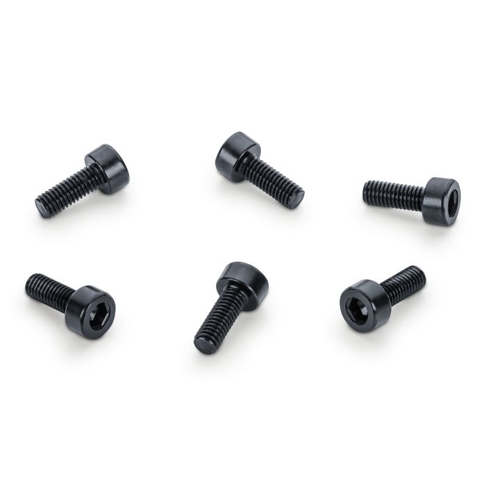 Schaller Germany LockMeister/Floyd Rose Saddle Mounting Screws, M3x8, Black