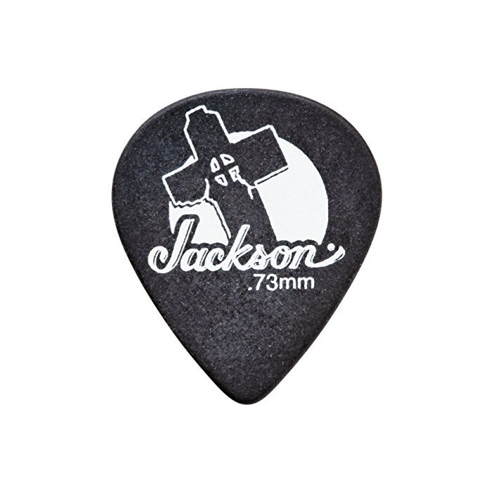 Genuine Jackson 551 Black Cross .60mm (Thin) Guitar Picks - 12 Picks (Dozen)