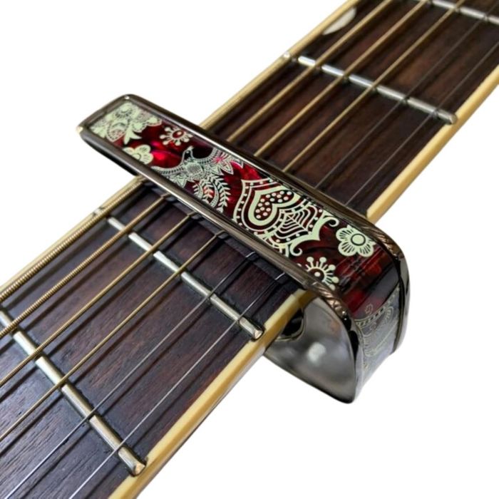 Thalia Deluxe Series Guitar Capo - Crimson Phoenix, Black Chrome