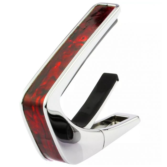 Thalia Shell Collection Guitar Capo - Crimson Paua Inlay, Chrome