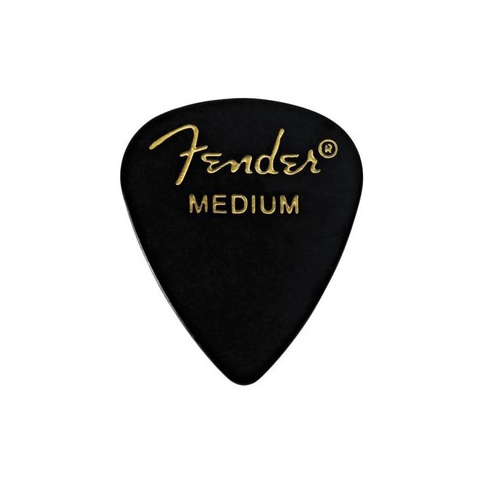 Fender 351 Classic Celluloid Guitar Picks - BLACK - MEDIUM - 144-Pack (1 Gross)
