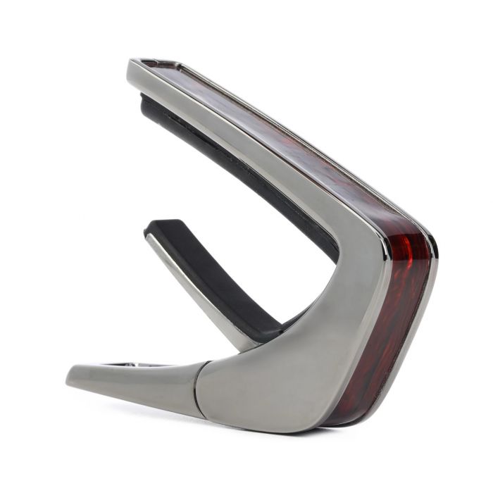 Thalia Shell Collection Guitar Capo - Crimson Paua Inlay, Black Chrome