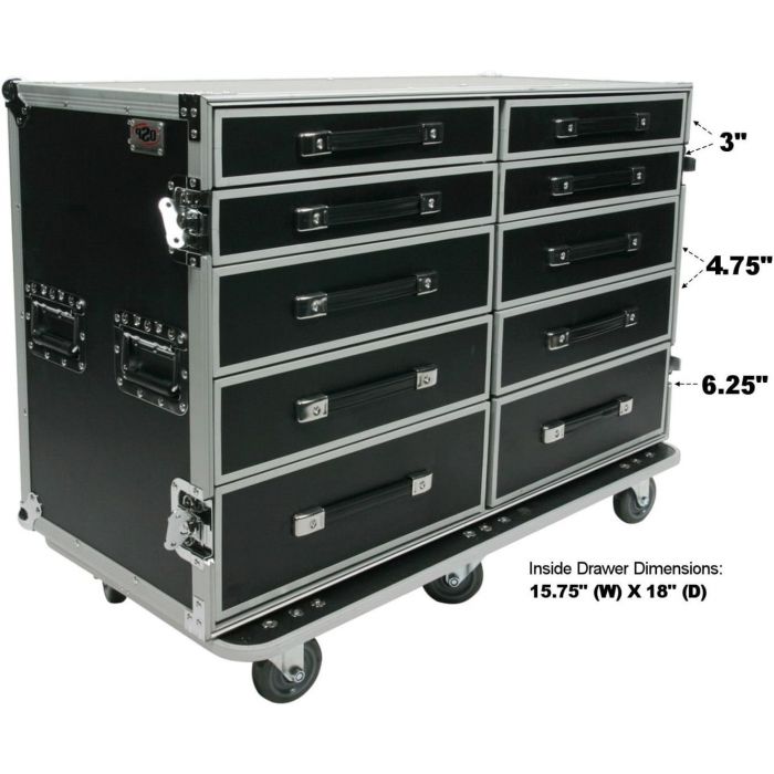 OSP PRO-WORK-SXS ATA Side by Side 10-Drawer Utility/Road/Tour Case