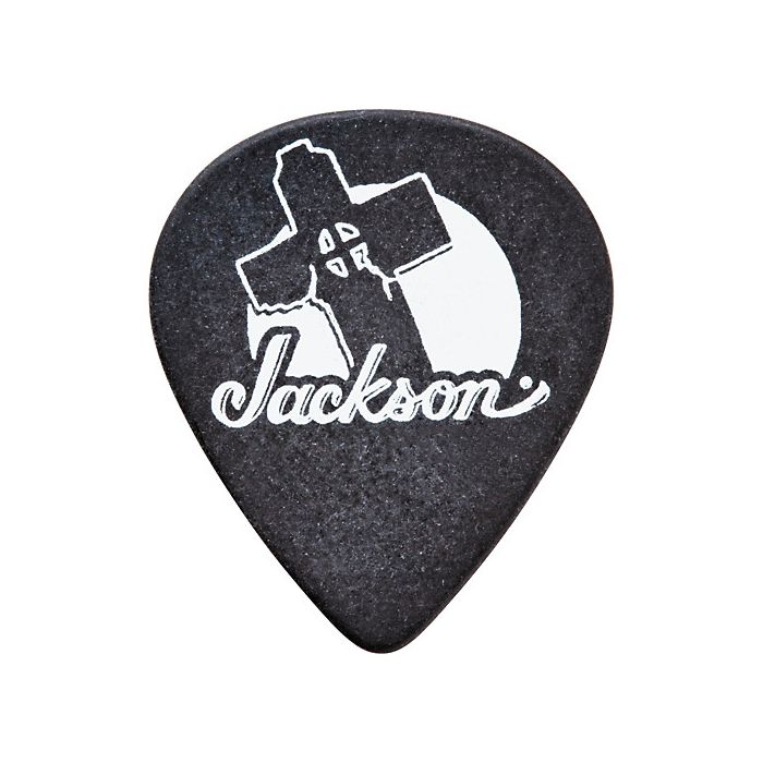 Jackson 551 Black Cross 1mm (Heavy) Guitar Picks - 12 Picks (Dozen)