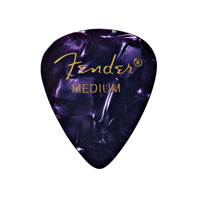 Fender 351 Premium Celluloid Guitar Picks - MEDIUM, PURPLE - 12-Pack (1 Dozen)