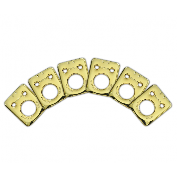 Graph Tech InvisoMatch Ratio Tuner Mounting Plates for Fender 2-Pin Hole - GOLD