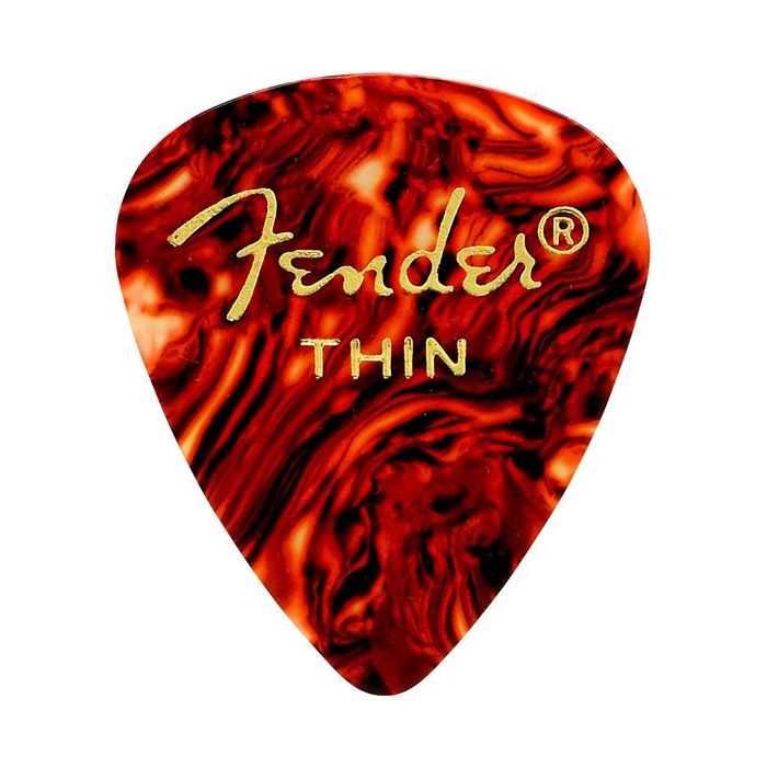 Fender 351 Classic Celluloid Guitar Picks - SHELL - THIN - 144-Pack (1 Gross)