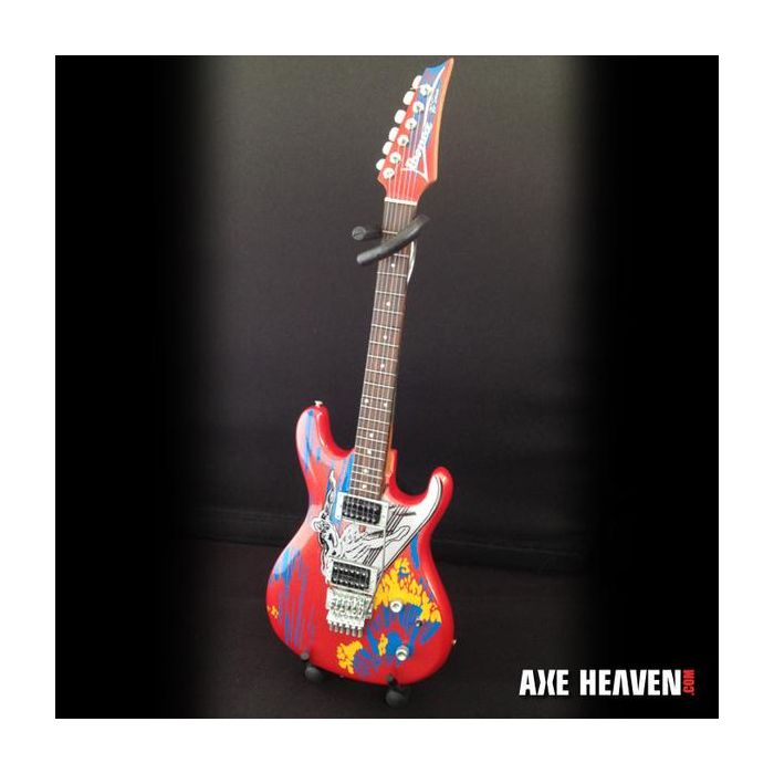 AXE HEAVEN Joe Satriani Signature Silver Surfer MINIATURE Guitar Display Gift