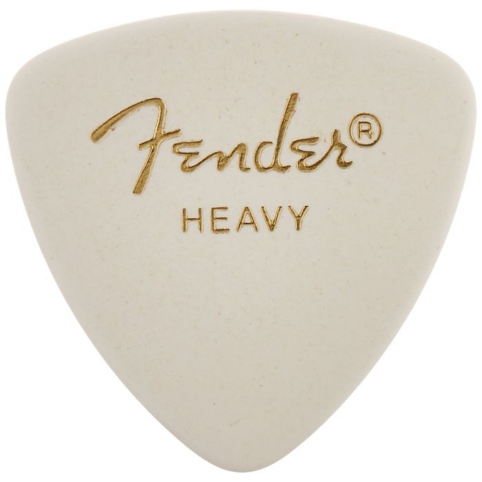 Fender 346 Classic Celluloid Guitar Picks - WHITE - HEAVY - 12-Pack (1 Dozen)