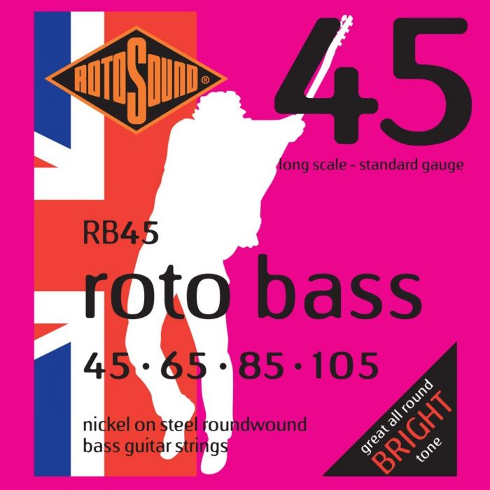 Rotosound RB45 Roto Bass Nickel on Steel 4-String Bass Strings 45-105