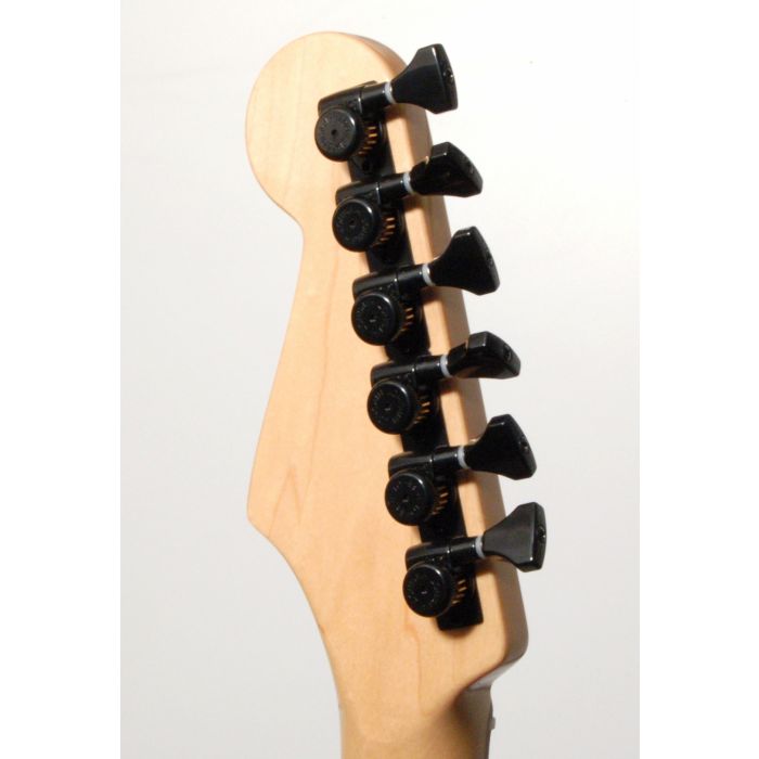 Hipshot BLACK 6-InLine Grip-Lock Non-Staggered Open-Gear Guitar Tuners w/UMP Kit