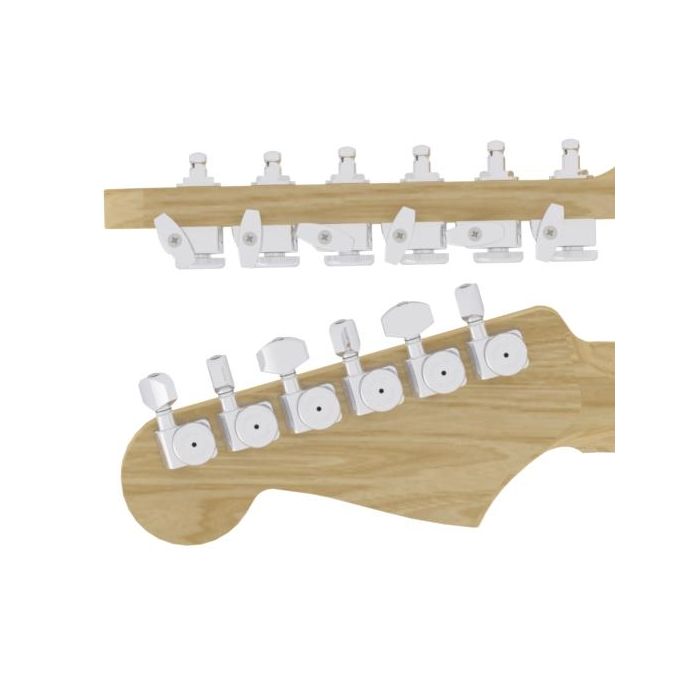 Hipshot 6K1FEL0C-STAG GripLock Locking Guitar Tuners for Fender - CHROME