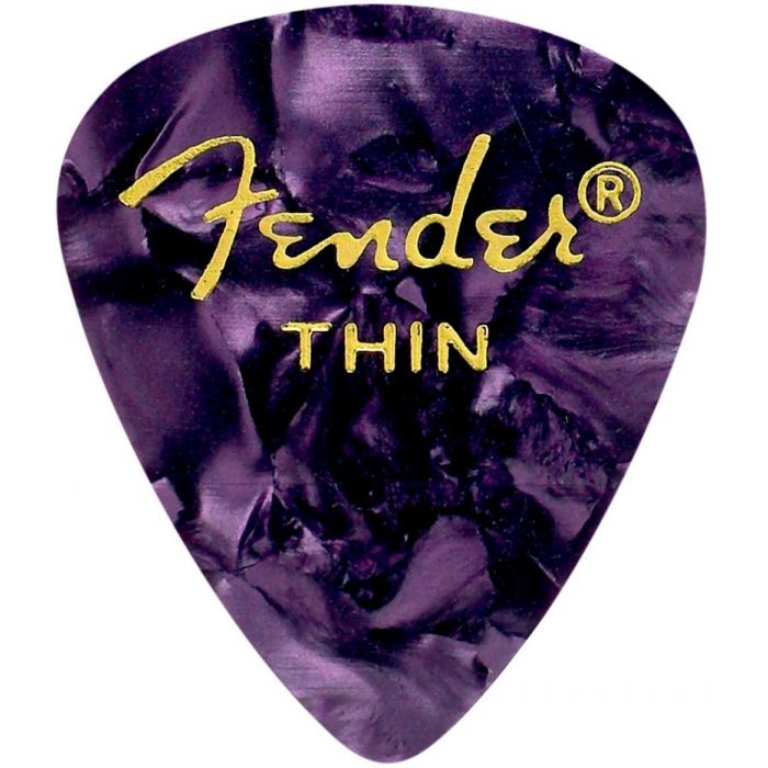Fender 351 Premium Celluloid Guitar Picks - PURPLE MOTO, THIN 144-Pack (1 Gross)