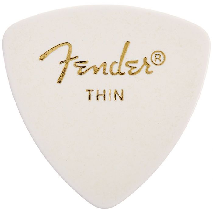 Fender 346 Classic Celluloid Guitar Picks - WHITE - THIN - 12-Pack (1 Dozen)