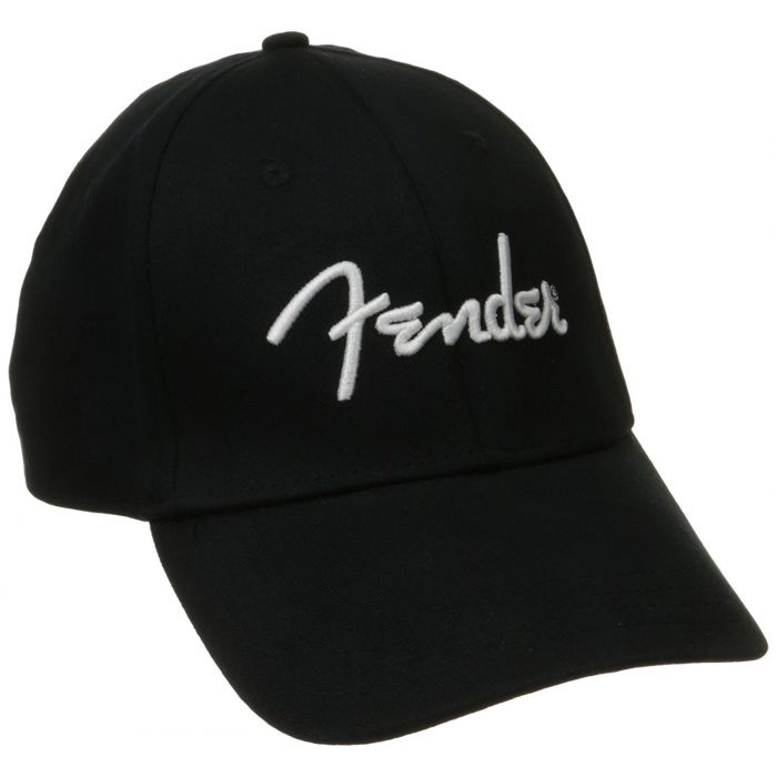 Genuine Fender Guitars Original Embroidered Logo ADJUSTABLE Hat/Cap - BLACK