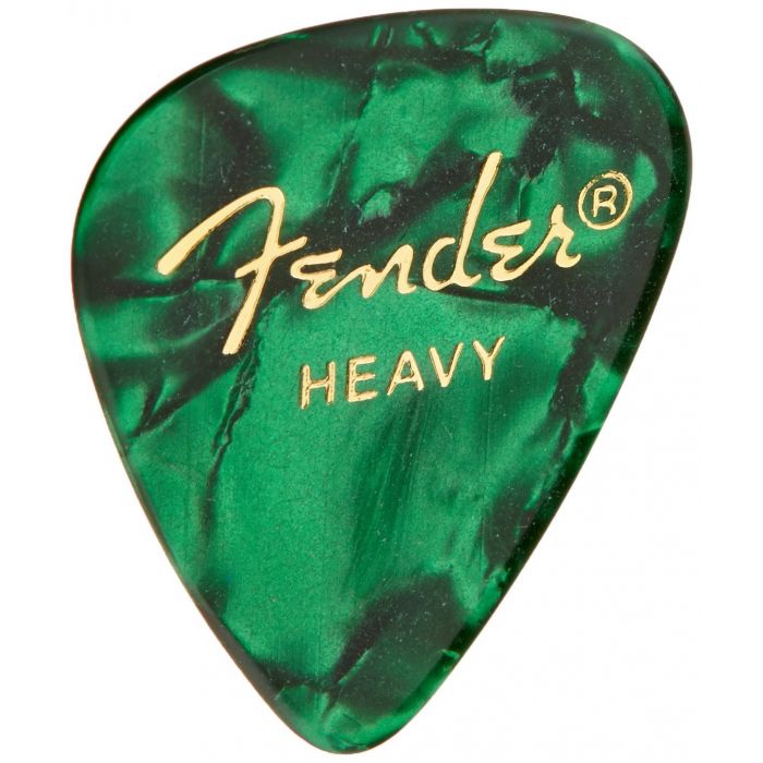 Fender 351 Premium Celluloid Guitar Picks - GREEN MOTO, HEAVY 144-Pack (1 Gross)
