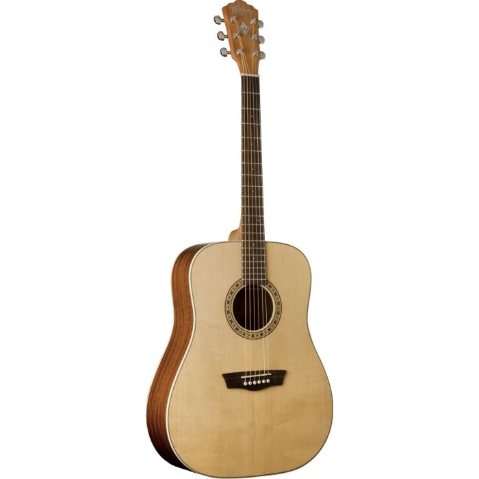 Washburn WD7S Harvest Series Dreadnought Acoustic Guitar - Natural Gloss