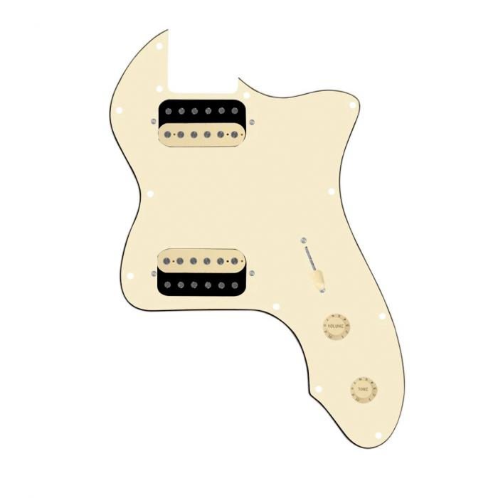920D Custom 72 Thinline Tele Loaded Pickguard With Uncovered Roughneck Humbuckers, Aged White Knobs, and Aged White Pickguard
