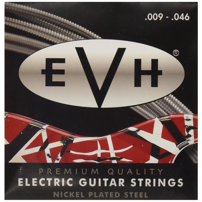 Eddie Van Halen EVH Nickel Plated Electric Guitar Strings Set, Custom Light 9-46
