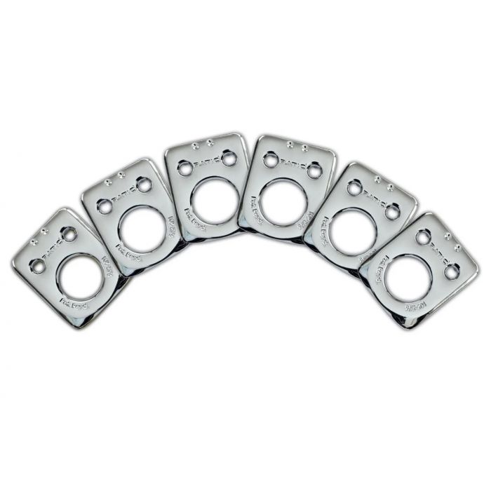 Graph Tech InvisoMatch Ratio Tuner Mounting Plates for Fender 2-Pin Hole - CHROME